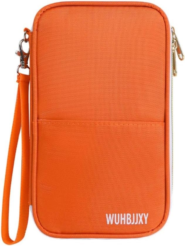 Multifunctional, Secure,Practical, RFID Family Passport Holder, Travel Wallet Travel Document Organizer, Three-Layer Design, Strong storage Function