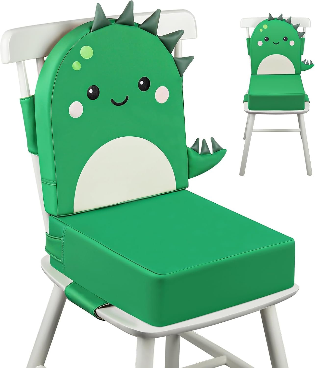 Toddler Booster Seat for Dining Table with Backrest, 4″ Kids Booster Seat