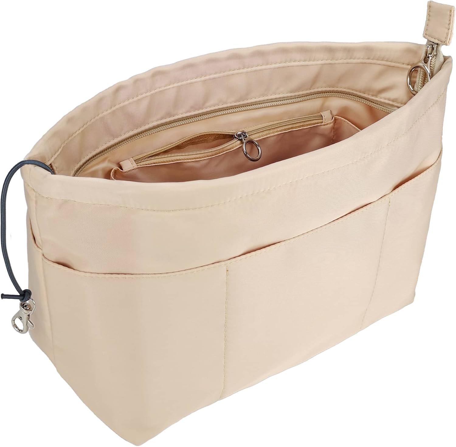 Purse Organizer Insert Tote Handbag Divider, X Large, Beige