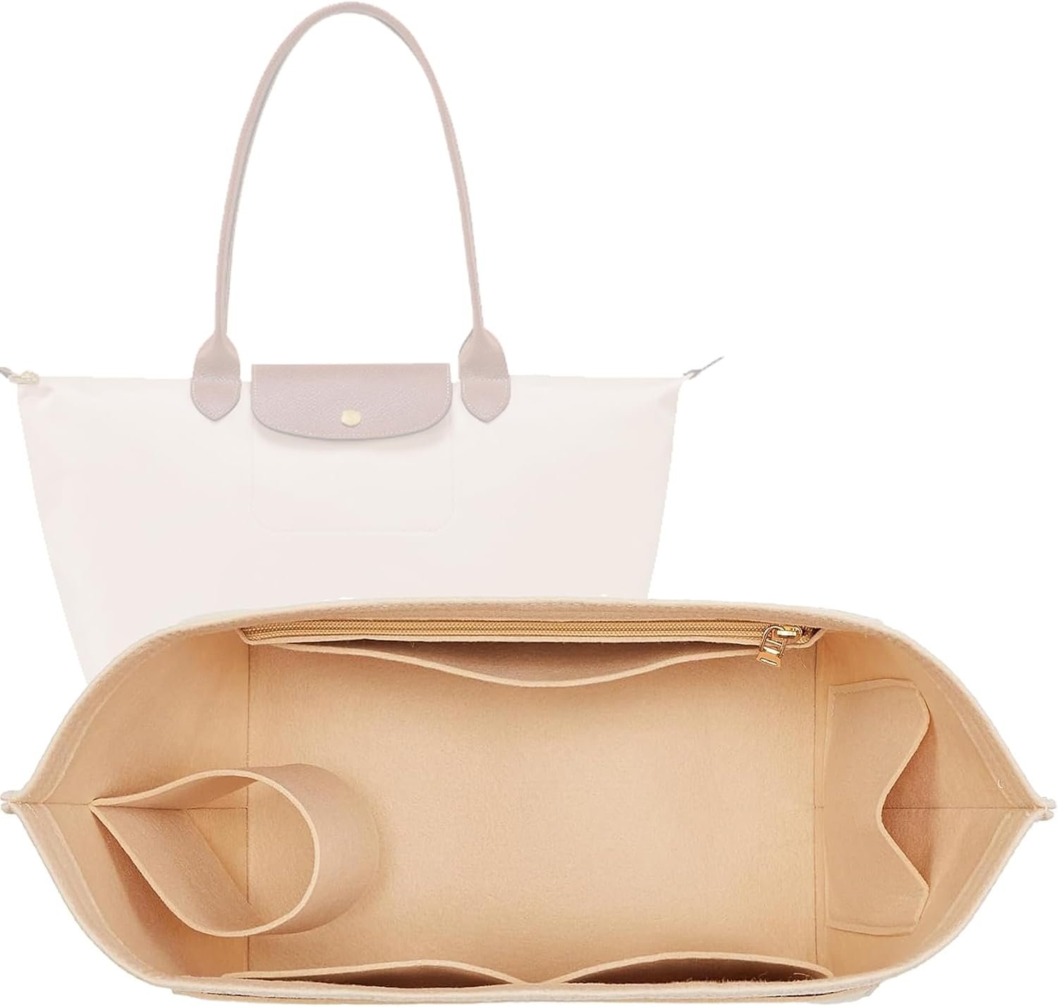 Purse Organizer Insert for Longchamp Le Pliage, Tote Bag Organizer