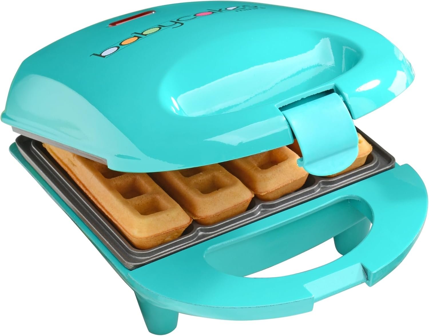 Babycakes Mini Waffle Stick Maker – Cute Electric Waffle Maker with Nonstick Coating & Non-Skid Feet – Small Kitchen Tool with Latching Handle