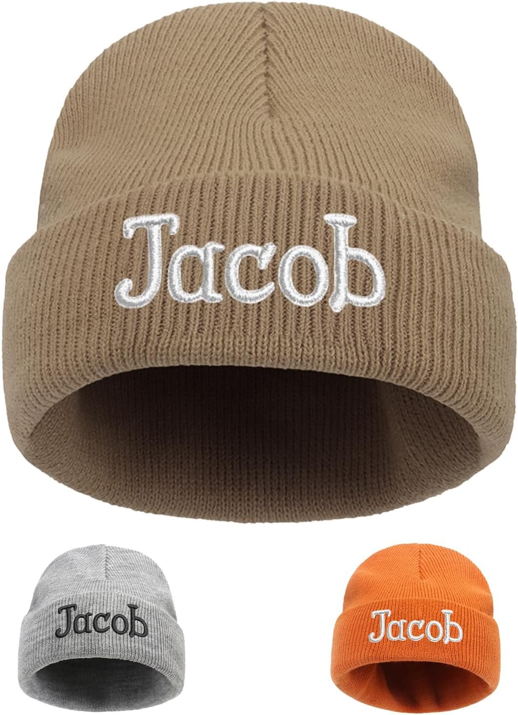 lanleay Custom Beanie Hats for Baby Girls Boys Personalized Name Beanies