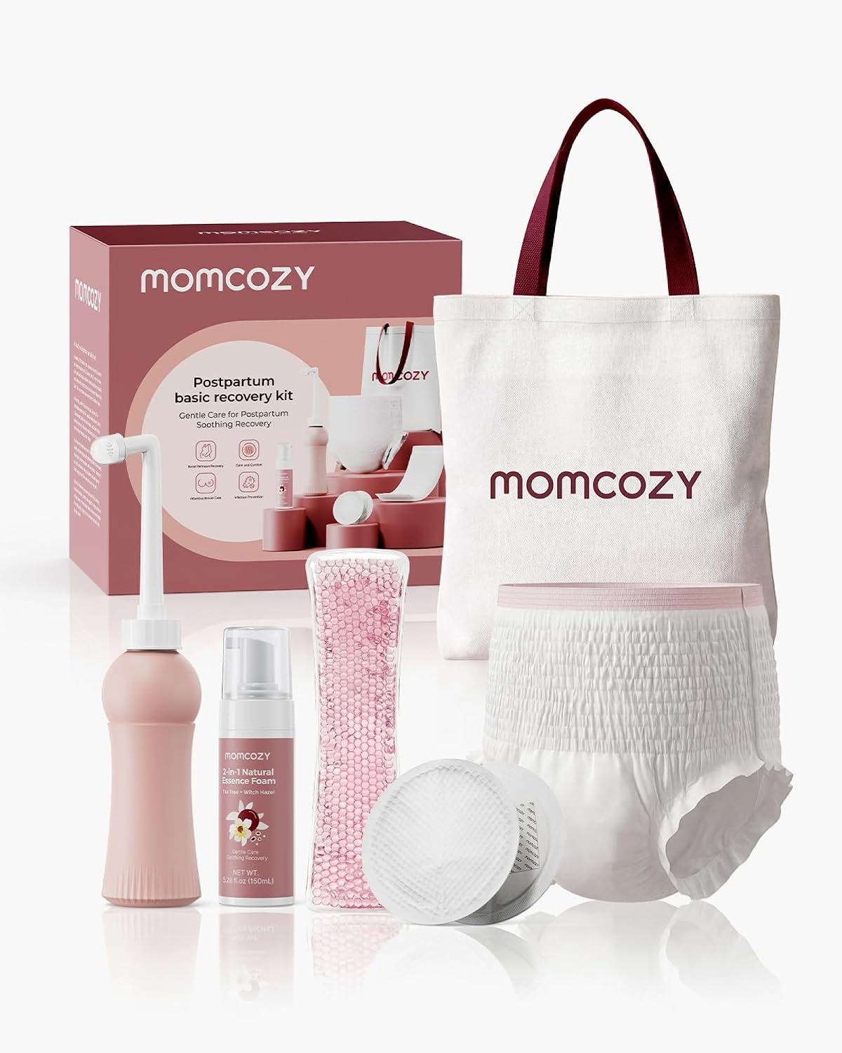 Momcozy 12pc Postpartum Recovery Kit, Labor & Delivery Essentials for Moms