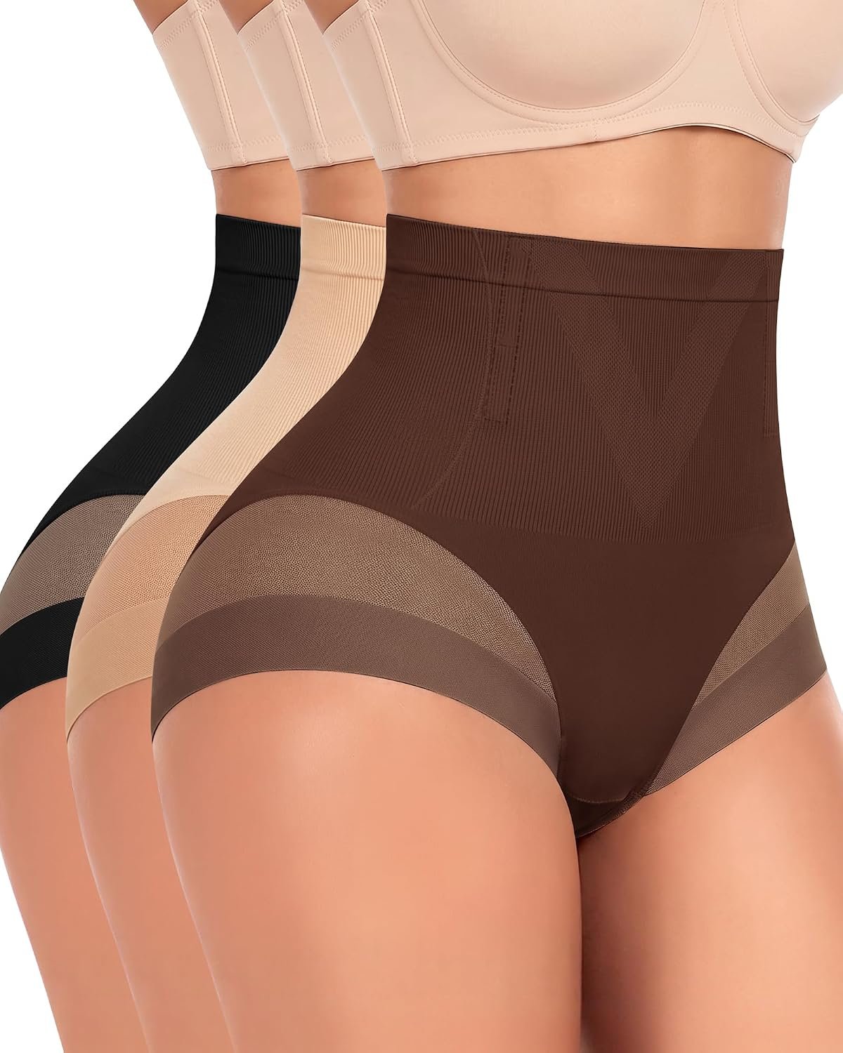 MEIYATING Women’s Light Tummy Control Underwear Compression Panties