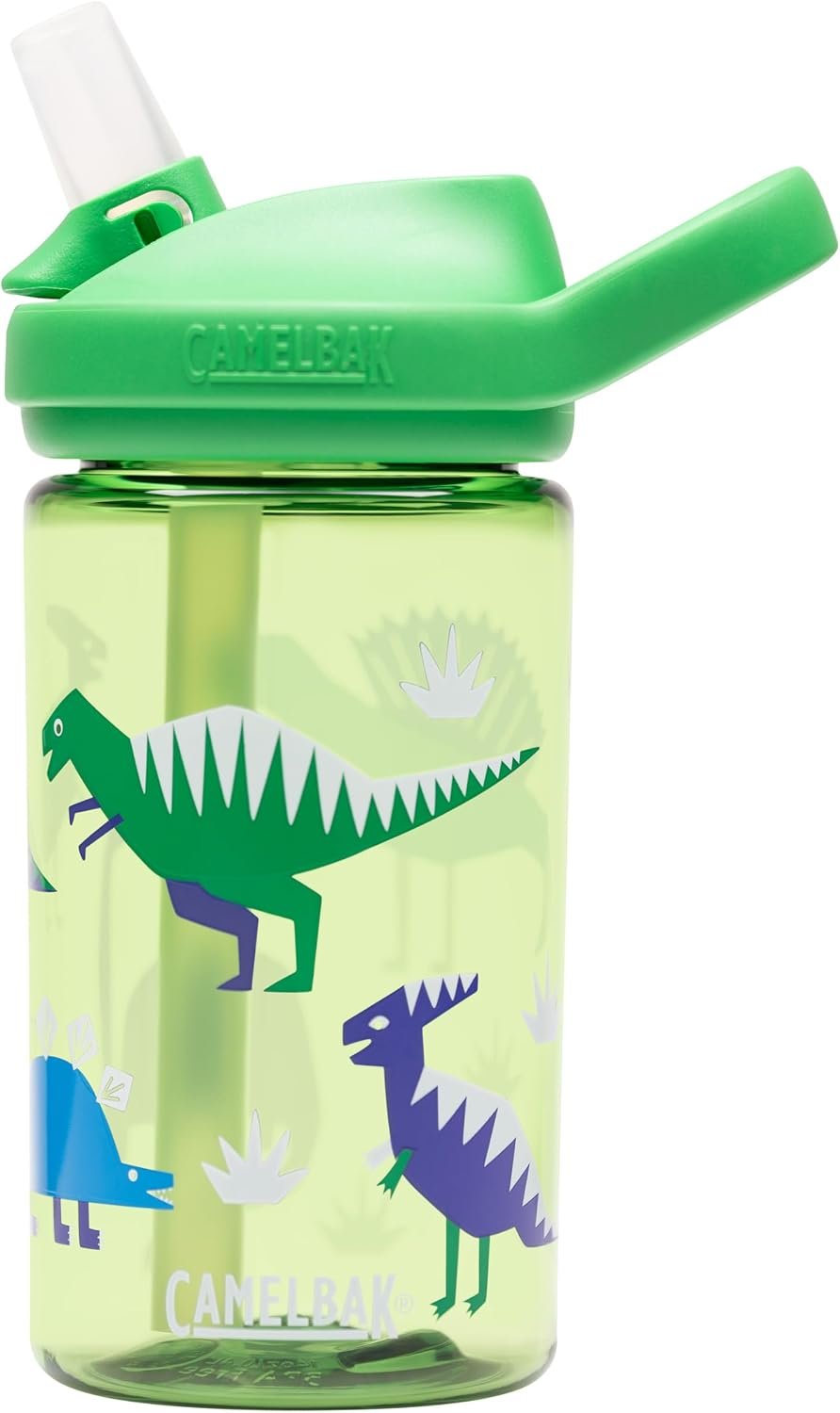 CamelBak Eddy+ Kids Water Bottle with Bite Valve Straw, Leak‑Resistant Easy Sip Design for Everyday Hydration, 14oz