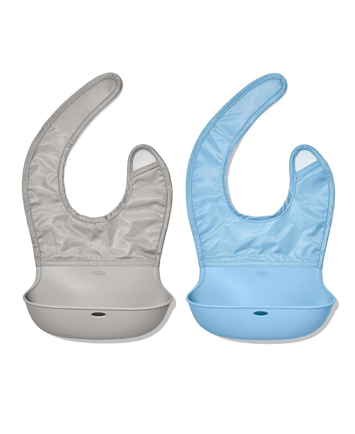 OXO Tot Roll-Up Bib, 2-Pack, Drizzle, Dusk