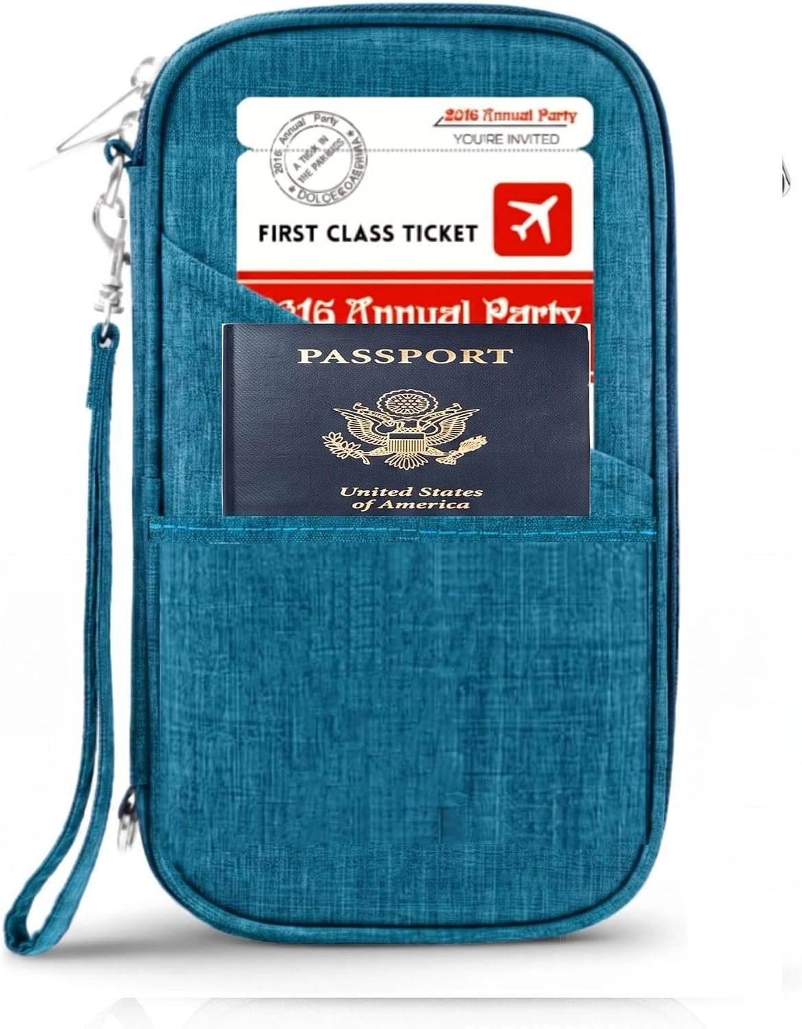 Amazing Practical Document Travel Organizer,Family Passport Holder，Rfid Women Travel Wallets, Waterproof Men Passport bags Travel Document Organizer (Dark Blue)