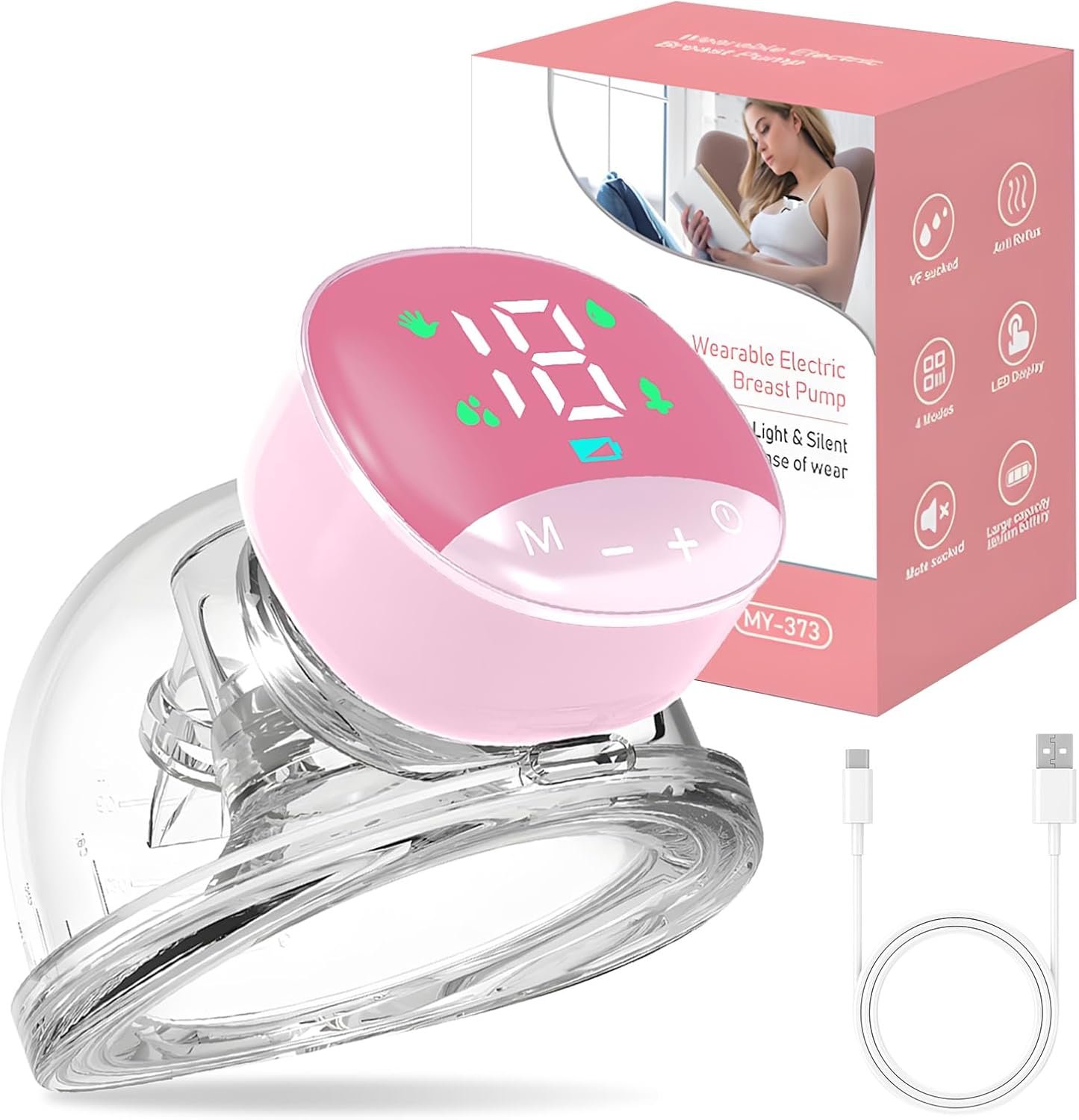 Electric Breast Pump with 4 Modes & 12 Levels of Suction