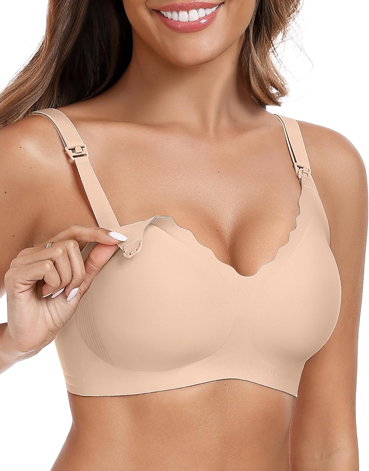Vertvie Seamless Nursing Bras for Breastfeeding Jelly Support