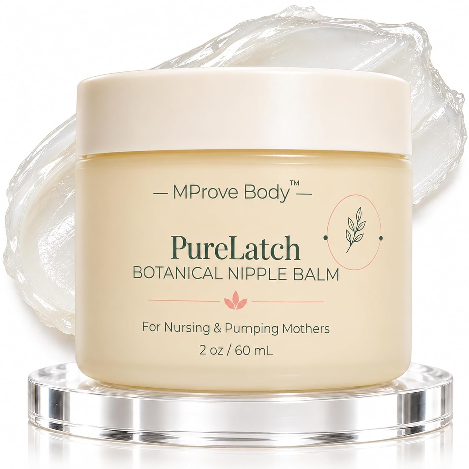 PureLatch Botanical Nipple Balm – Nipple Cream for Breastfeeding, 2 oz