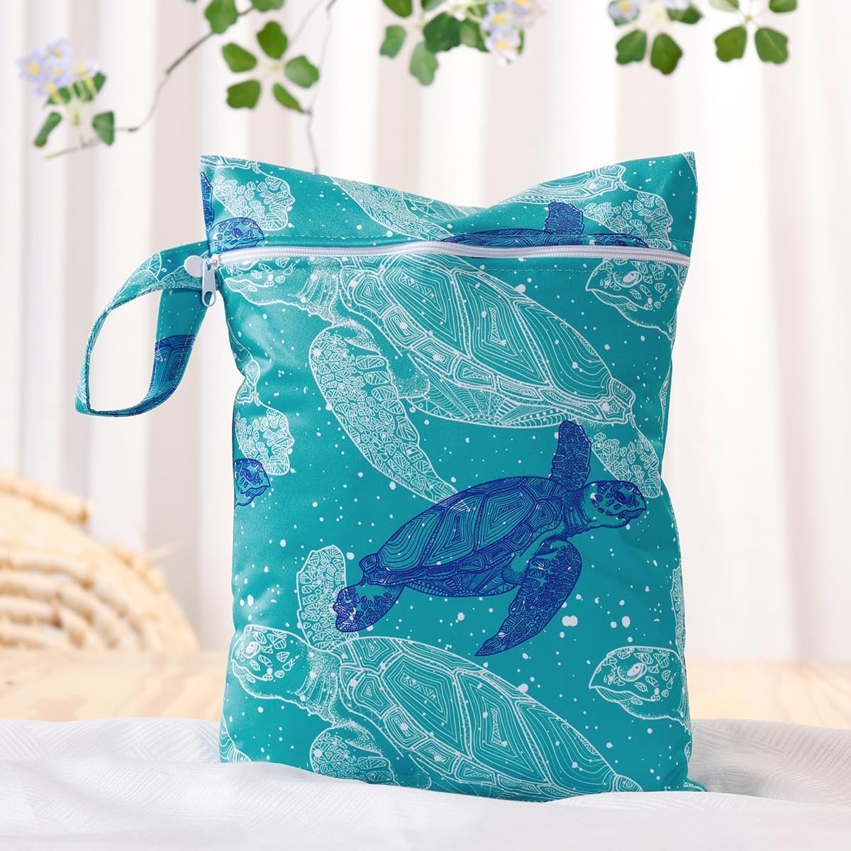 Wet Bag, Wet Dry Bag for Swimsuit, Beach, Pool, Travel, Diapers, Dirty Clothes, Yoga, Gym, Makeup, Waterproof Foldable Storage Bags for Women, Men & Kids, Summer Essentials