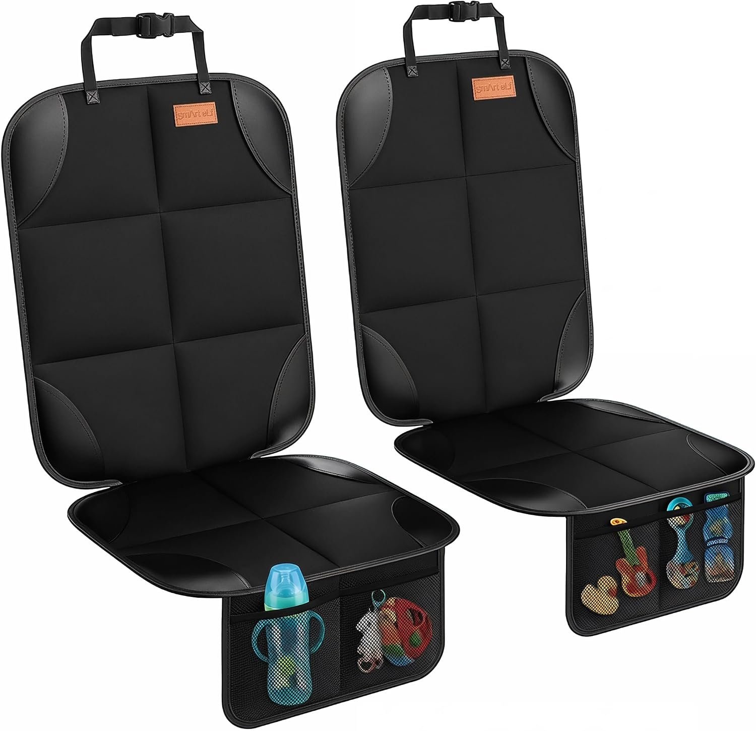 SMART ELF Car Seat Protector, Thickest Padding and Non-Slip Backing 2Pack