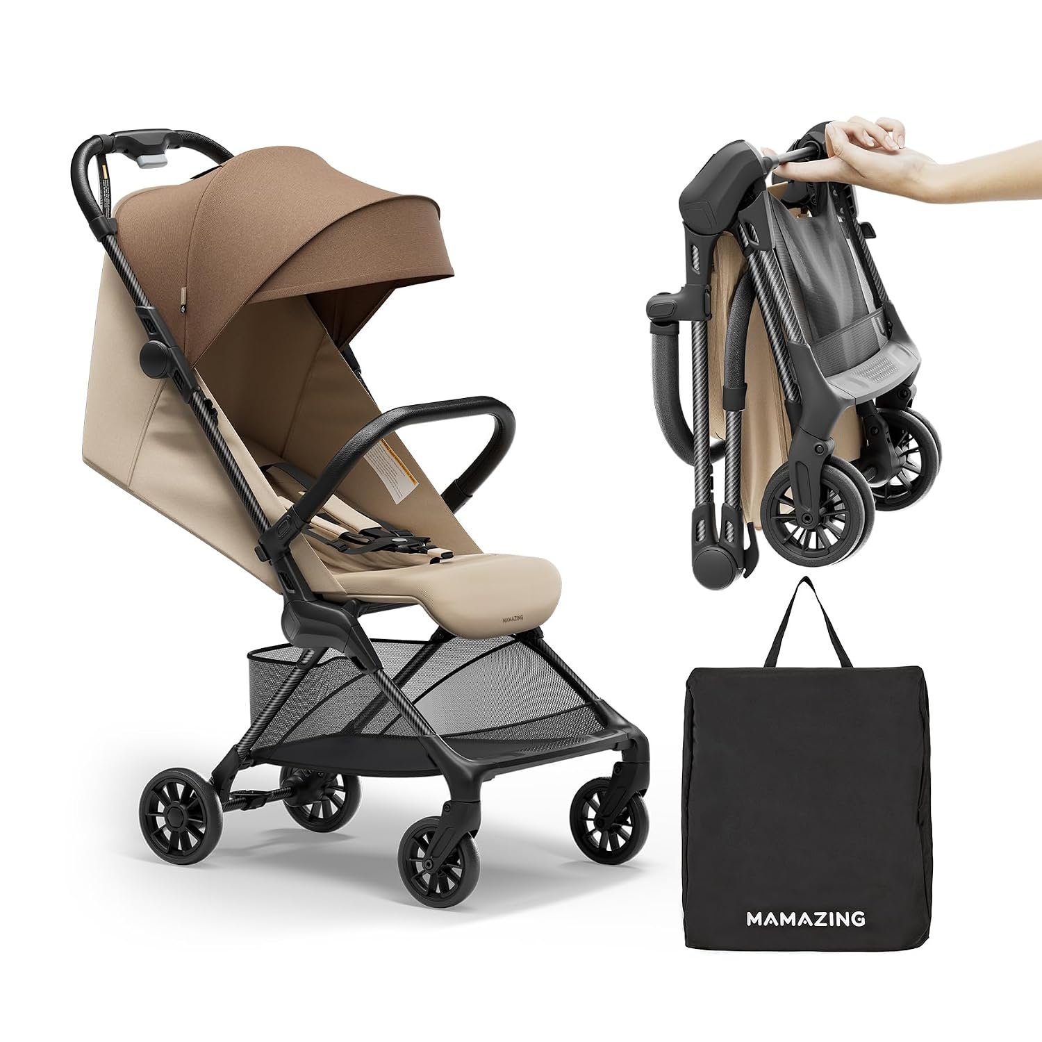 Mamazing Ultra Air X Baby Travel Stroller, Ultra-Lightweight Under 10 lbs