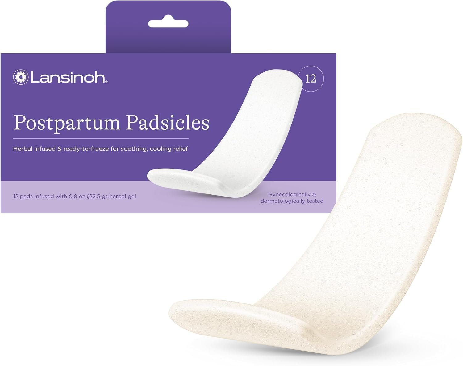 Lansinoh Postpartum Cooling Pads, 12 Count