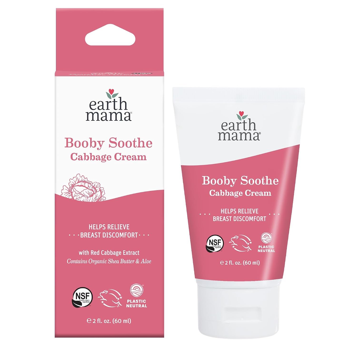 Earth Mama – Booby Soothe Cabbage Cream – 2oz