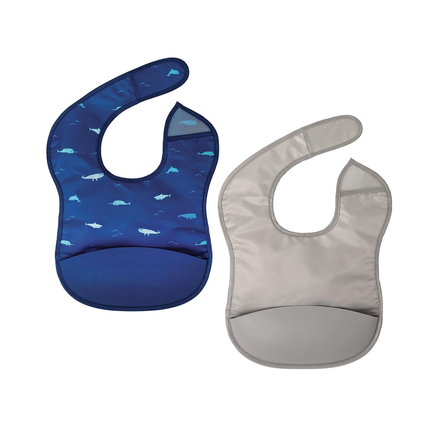 Tiny Twinkle Silicone Bibs for Babies 6-24 Months | Waterproof & Mess-Proof Feeding Bibs with Food Catcher Pocket | Baby Led Weaning, Toddler Essentials for Boys & Girls | Baby Shower