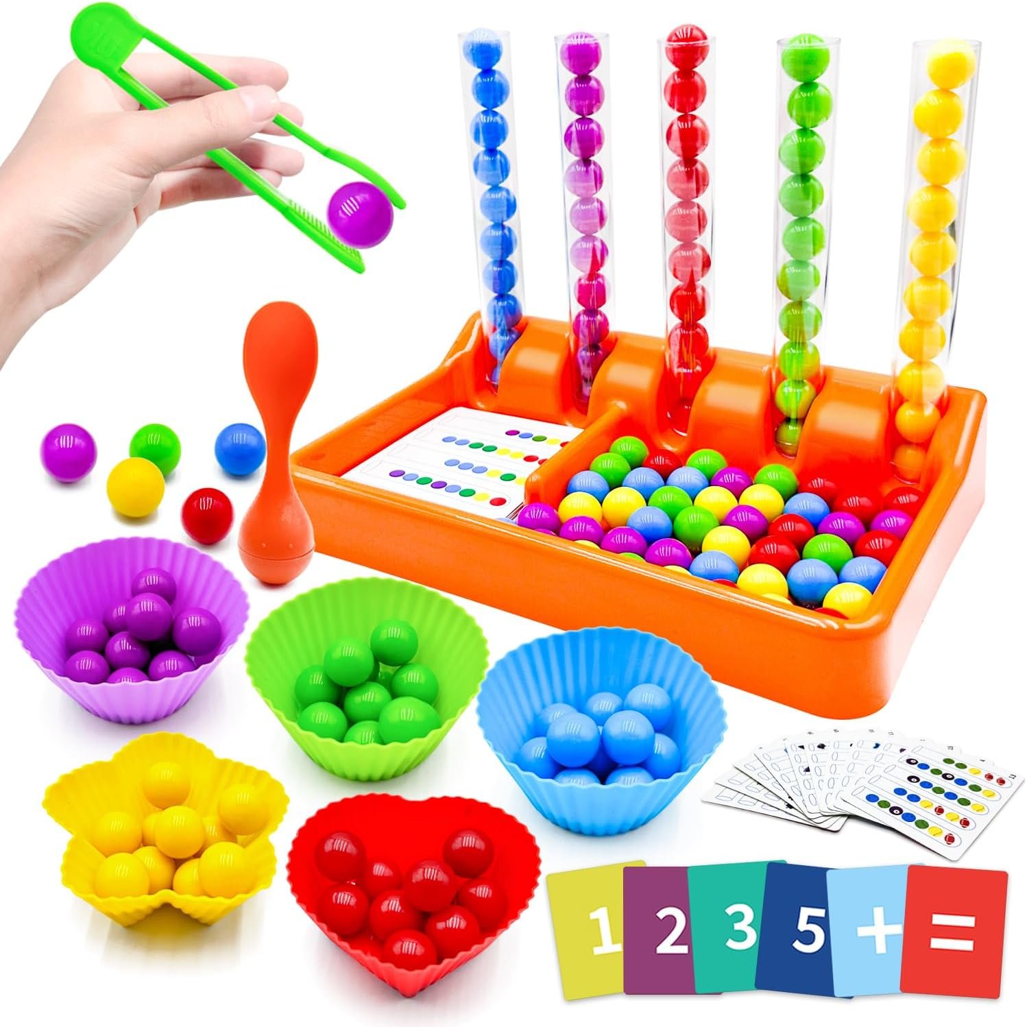 Counting and Color Sorting Toys Set, Preschool Learning Toys