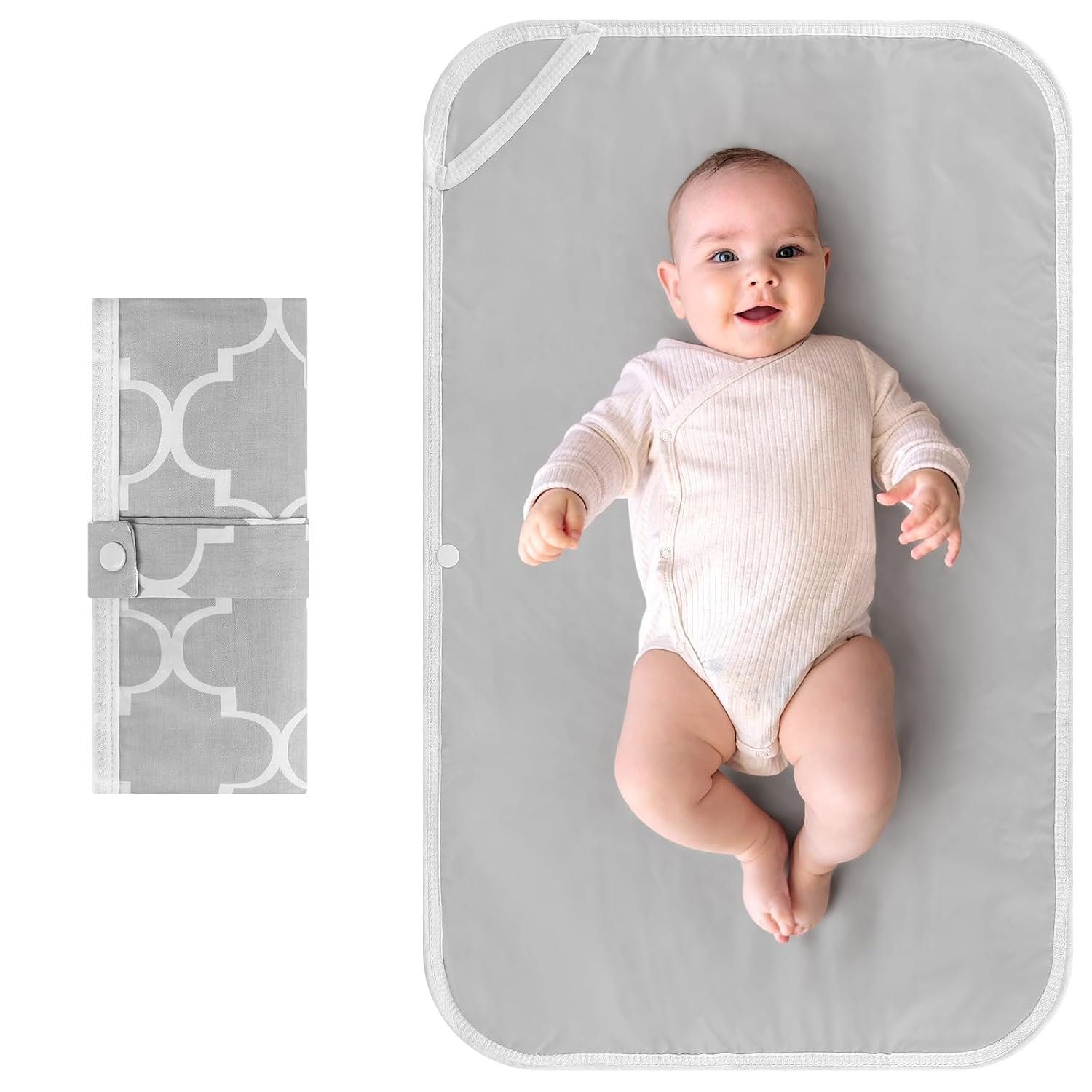 Accmor Portable Diaper Changing Pad, Foldable Waterproof Baby Changing Mat for Diaper Bag, Compact, Lightweight, Baby Changing Mat for Travel