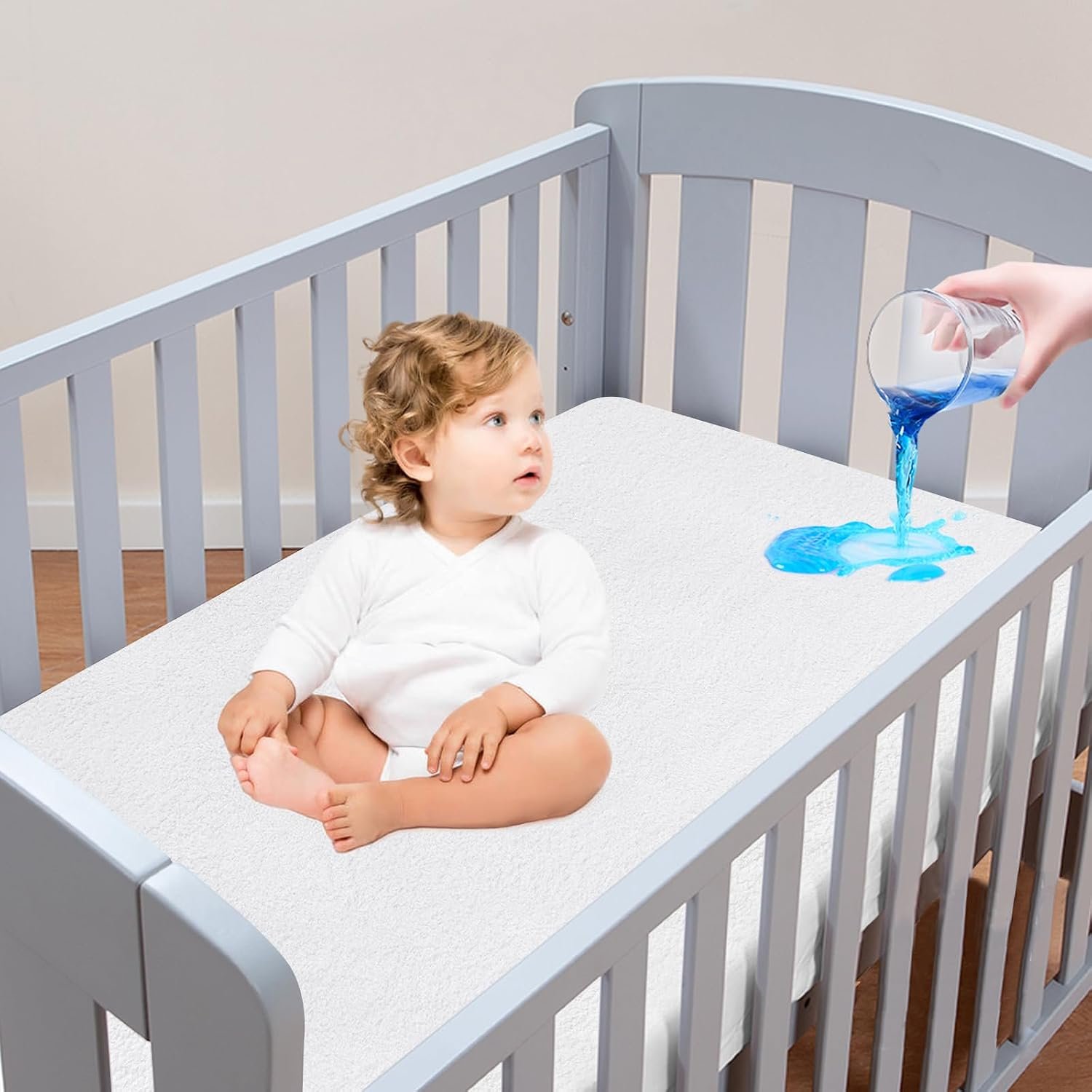 Crib Mattress Protector Waterproof,Toddler Mattress Cover Protector