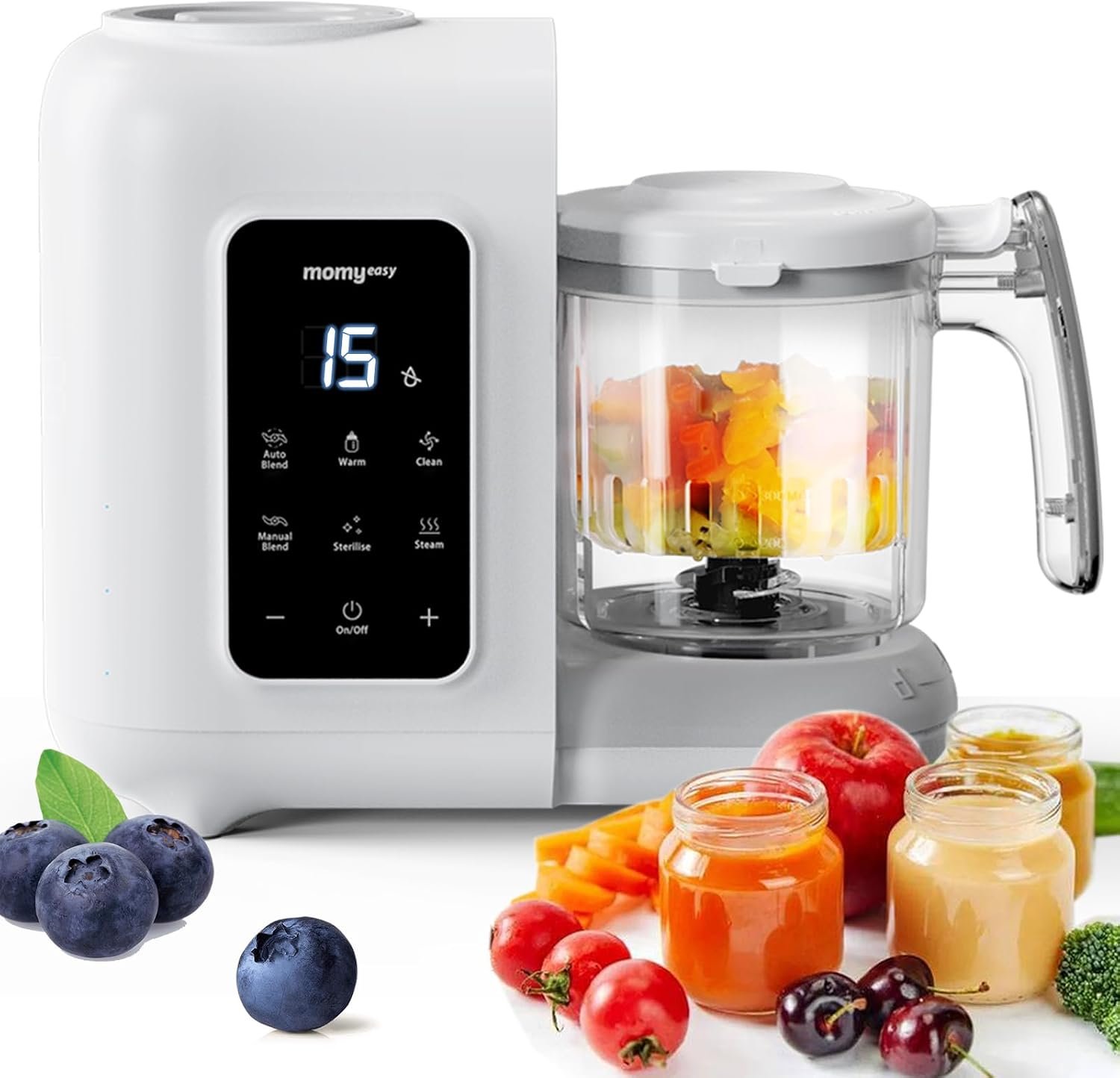 MOMYEASY Baby Food Maker, Baby Food Processor with Steam & Grinding