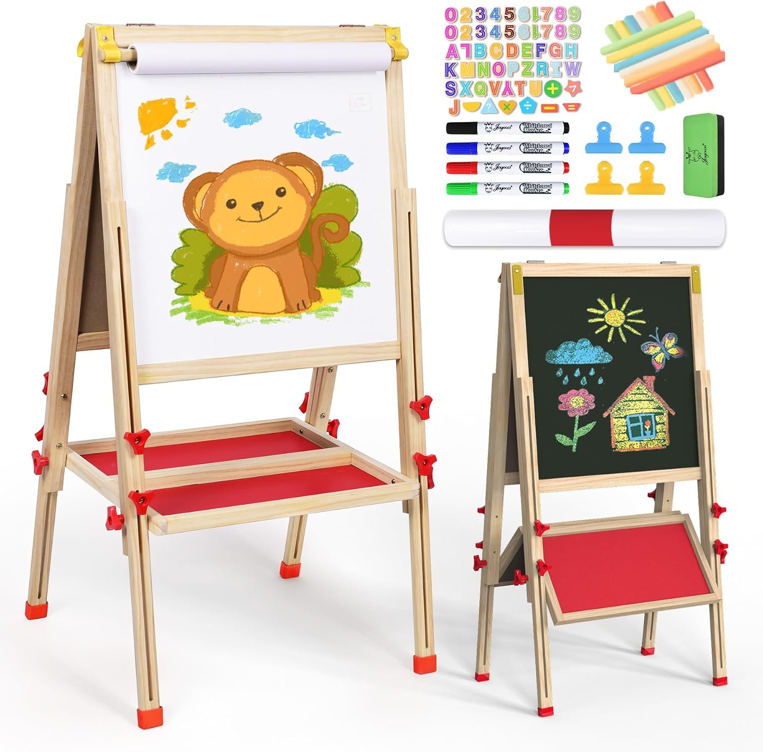 Joyooss Art Easel for Kids Easel for Toddler with Paper roll