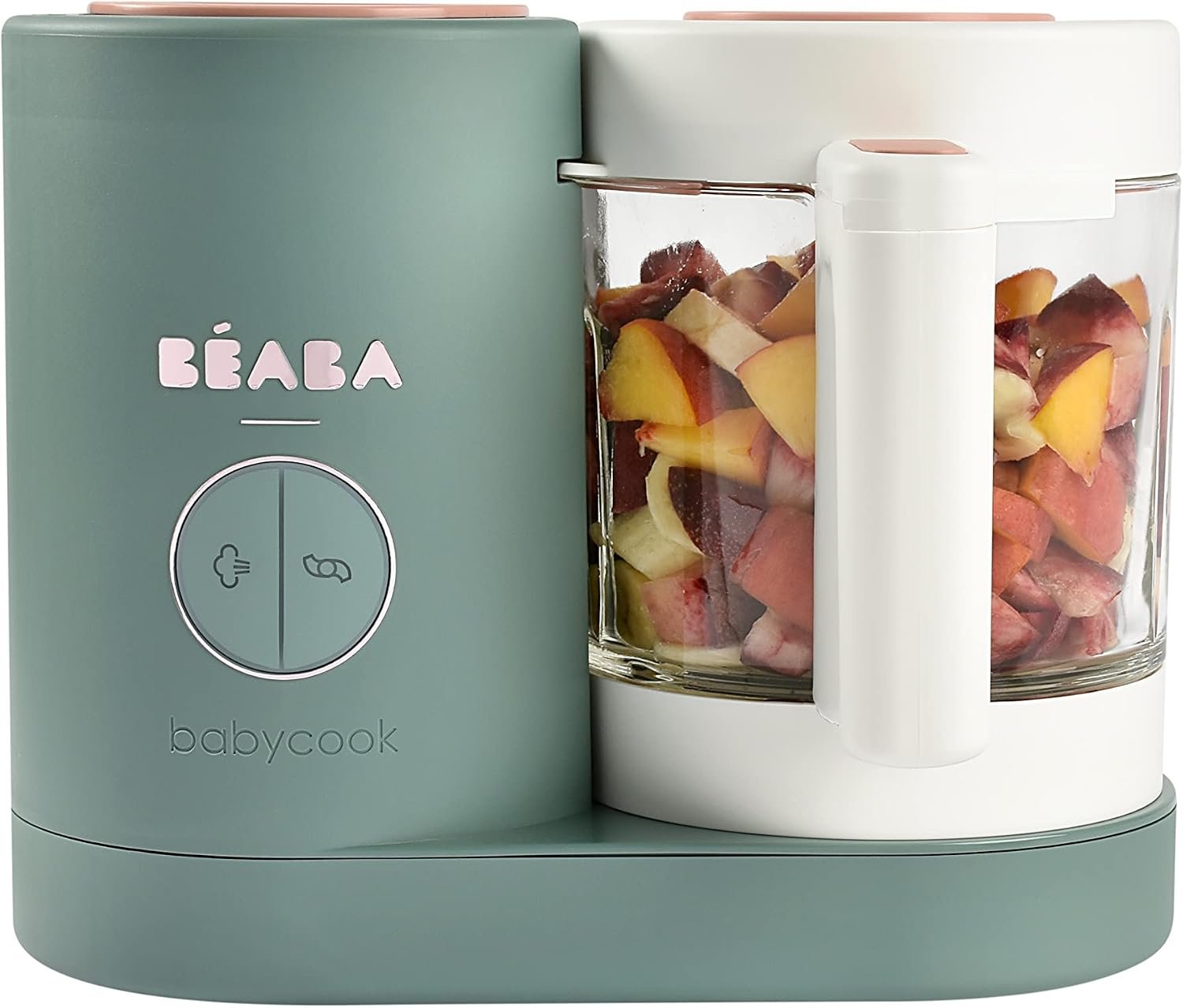 Béaba Babycook Neo Baby Food Maker, 42 Oz, Steam & Blend, Eucalyptus