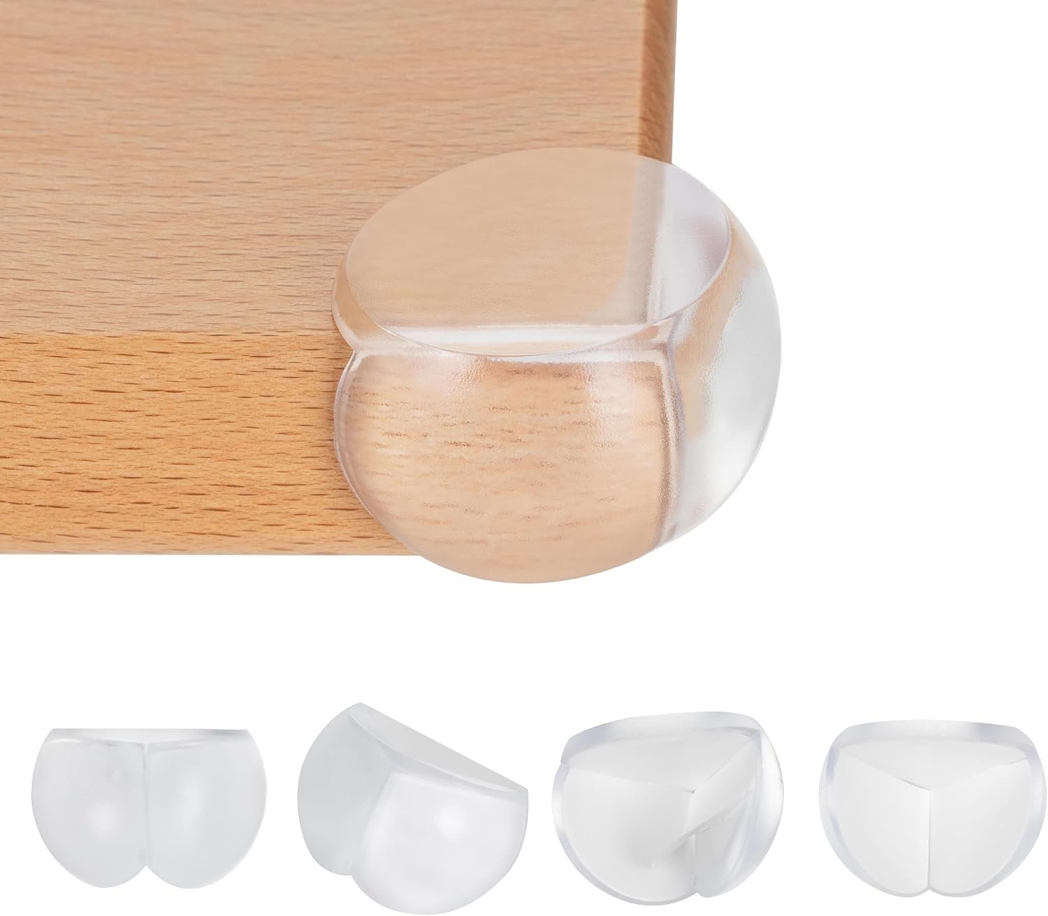 Bebe Earth Baby Proofing Corner Protectors, 12 Furniture Corner Guards Bumpers for Table – Clear Child Safety Protector for Home, New Parents and Couples