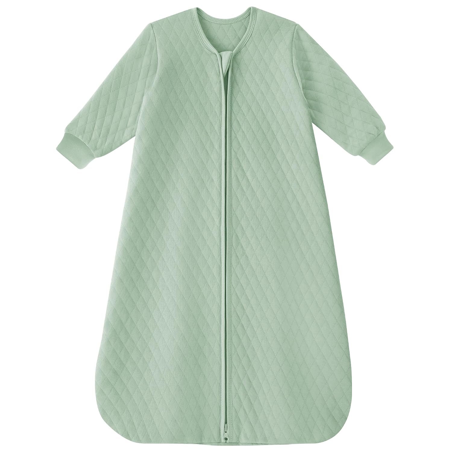 Yoofoss Long Sleeve Sleep Sack 6-12 Months,1.0 TOG Baby Wearable Blanket