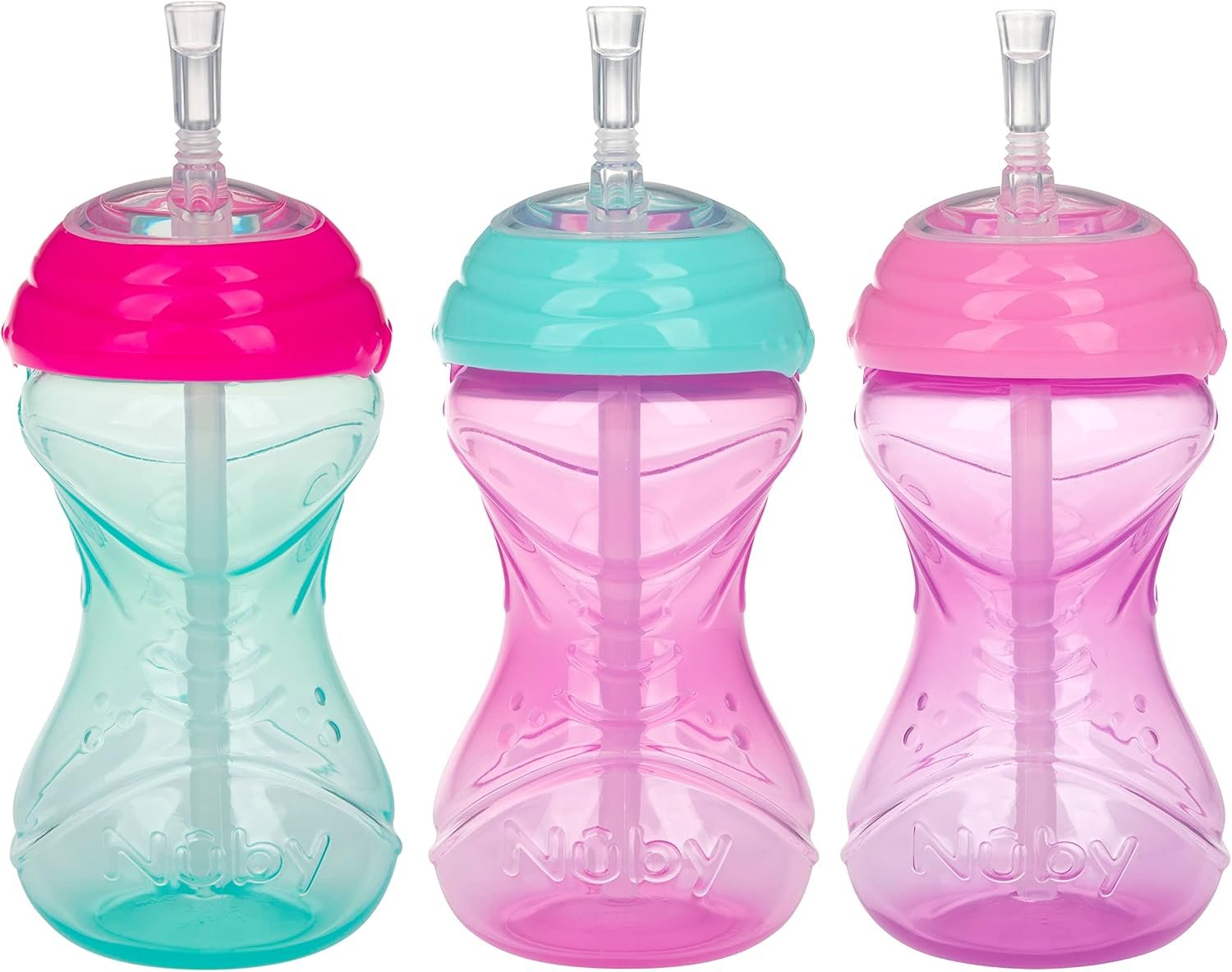 Nuby 3 Count No-Spill Easy Grip Cup – 10 oz