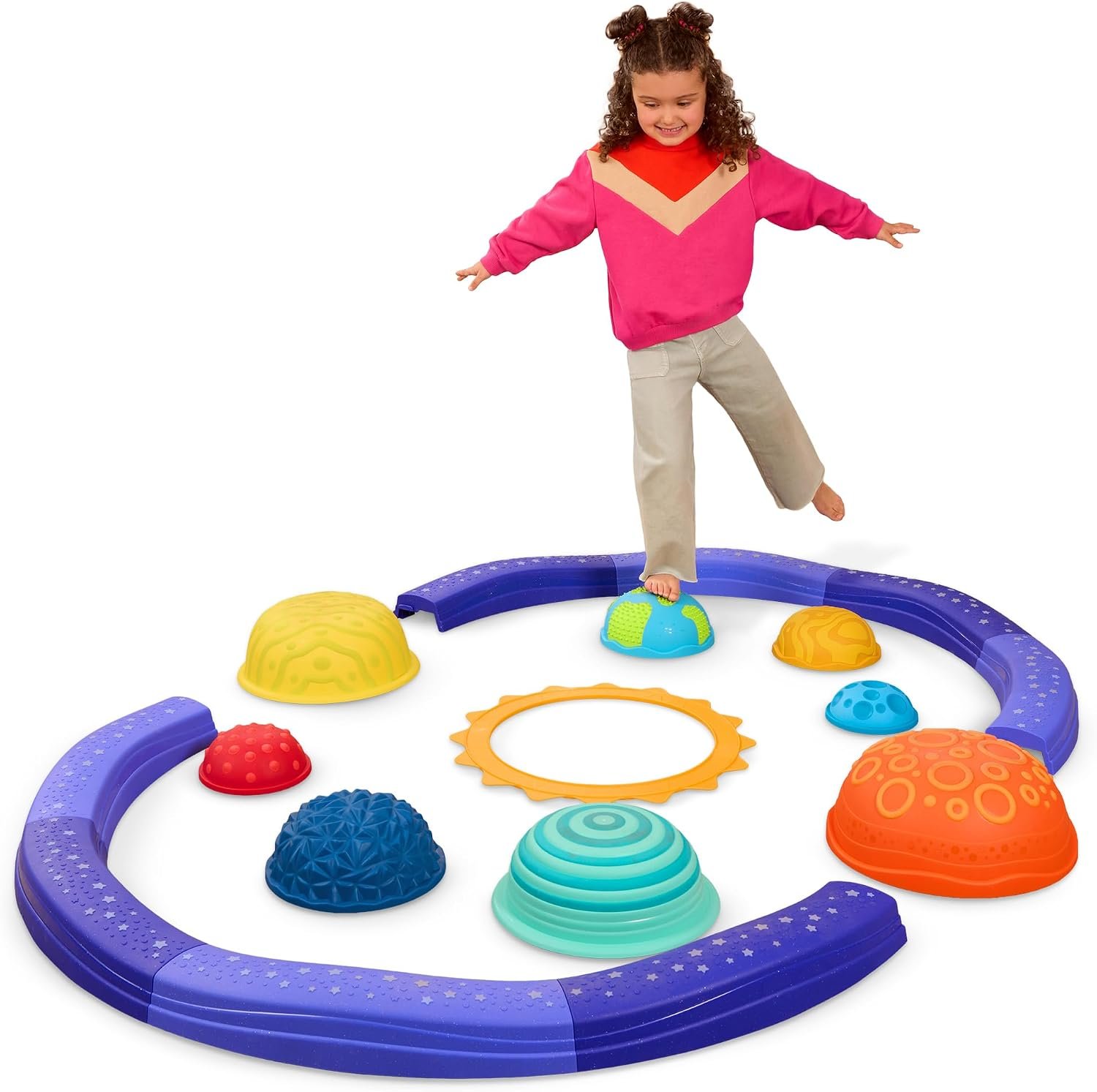 Balance Beam for Kids – Interlocking Balancing Beams – sensory pods – Active Play for Toddlers, Kids – 3 Years +