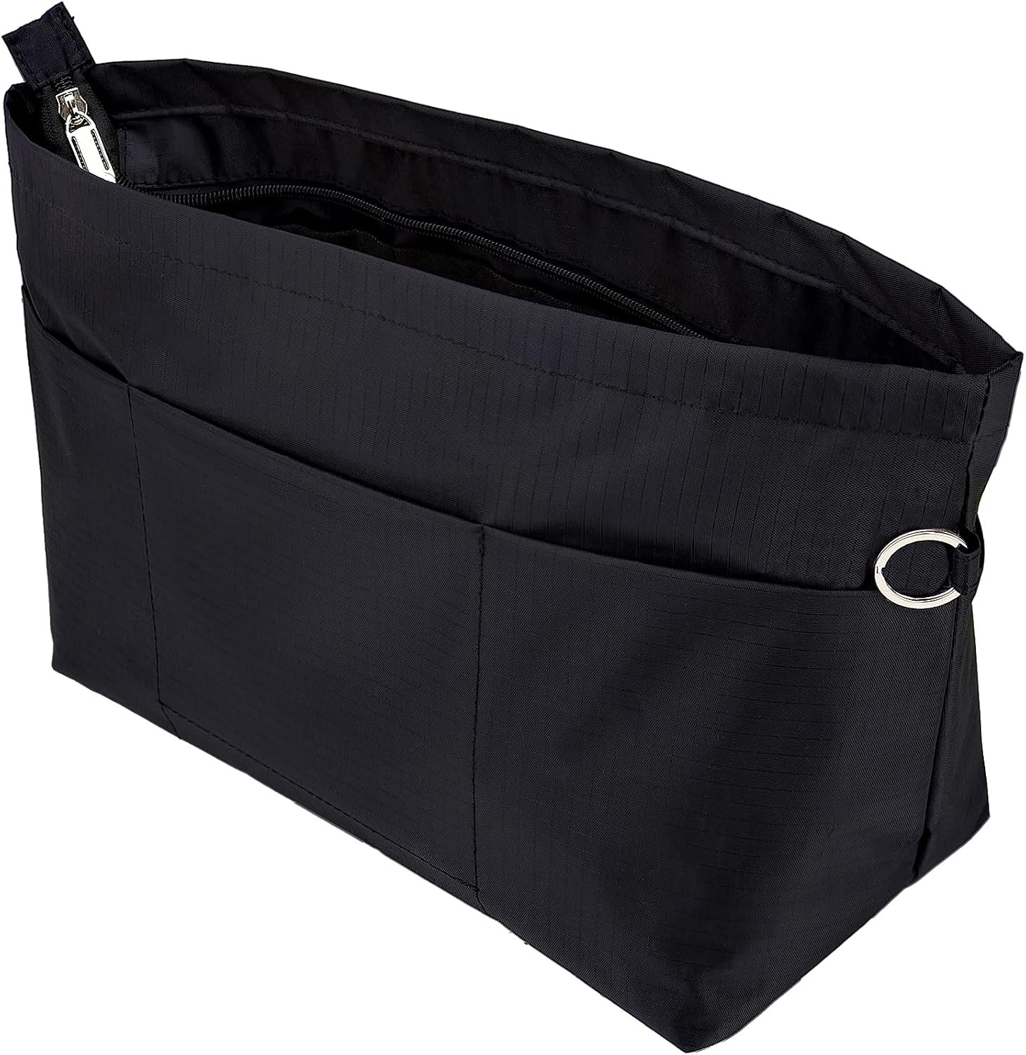 Handbag Tote Purse Organizer Insert, Medium, Black