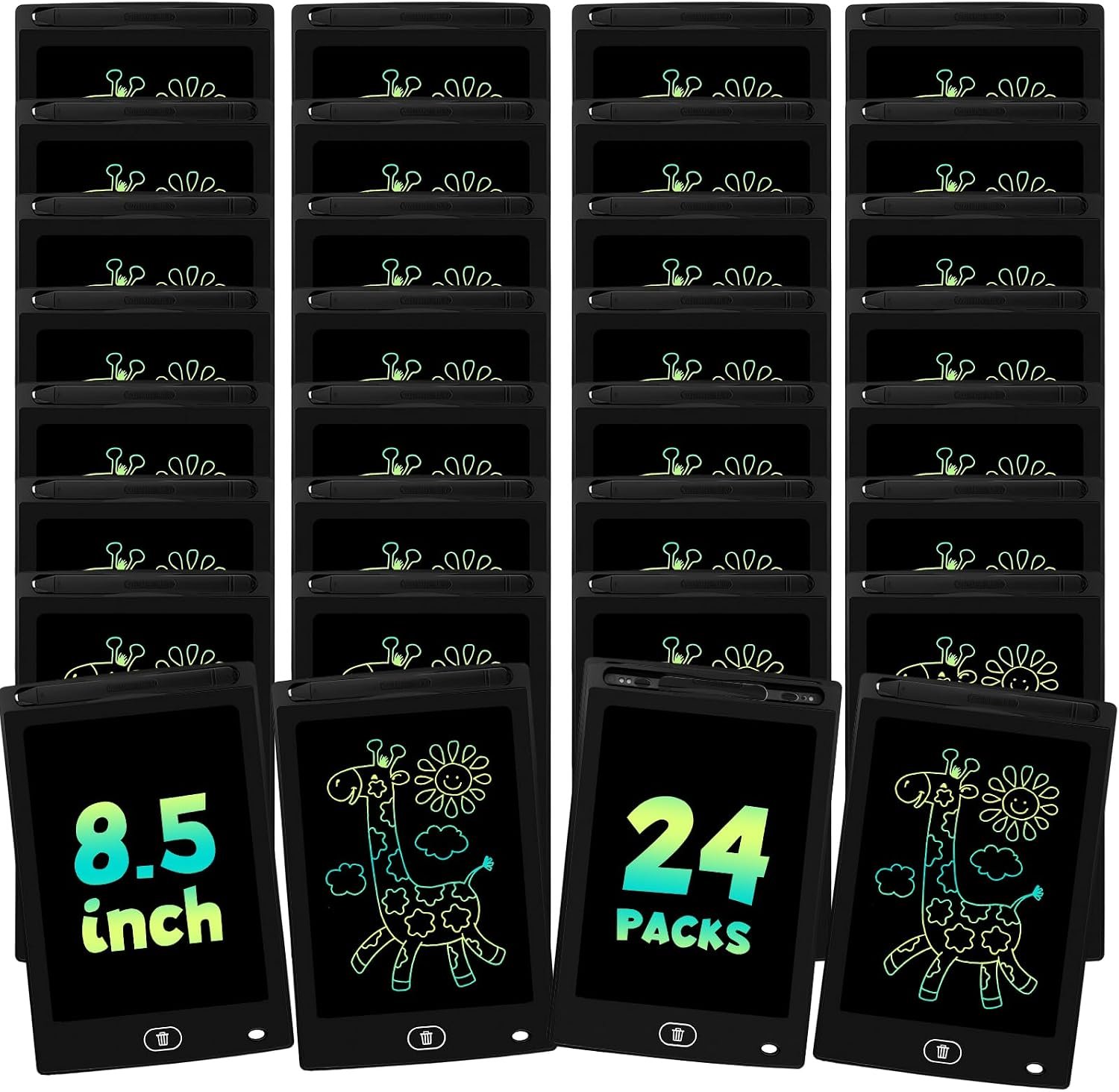 24 Pack 8.5 inch LCD Writing Tablet for Kids – Erasable and Reusable Toddler Doodle Board, Ideal Drawing Pad for Learning Toy for Ages 3-8,Gift for Girls Boys
