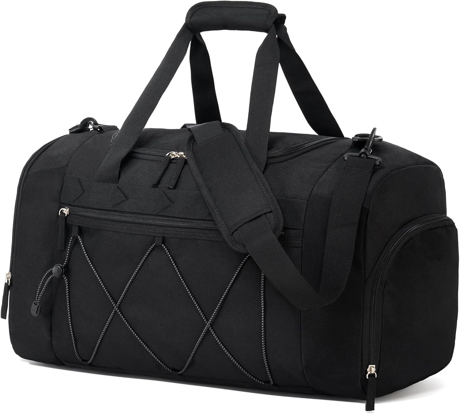 Vorspack 21 Inches Gym Bag for Men Women with Shoe Compartment – Black