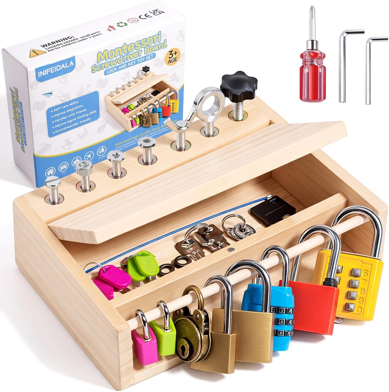 INIFEIDALA Montessori Toys for 3 4 5 6 Year Old Birthday Gift