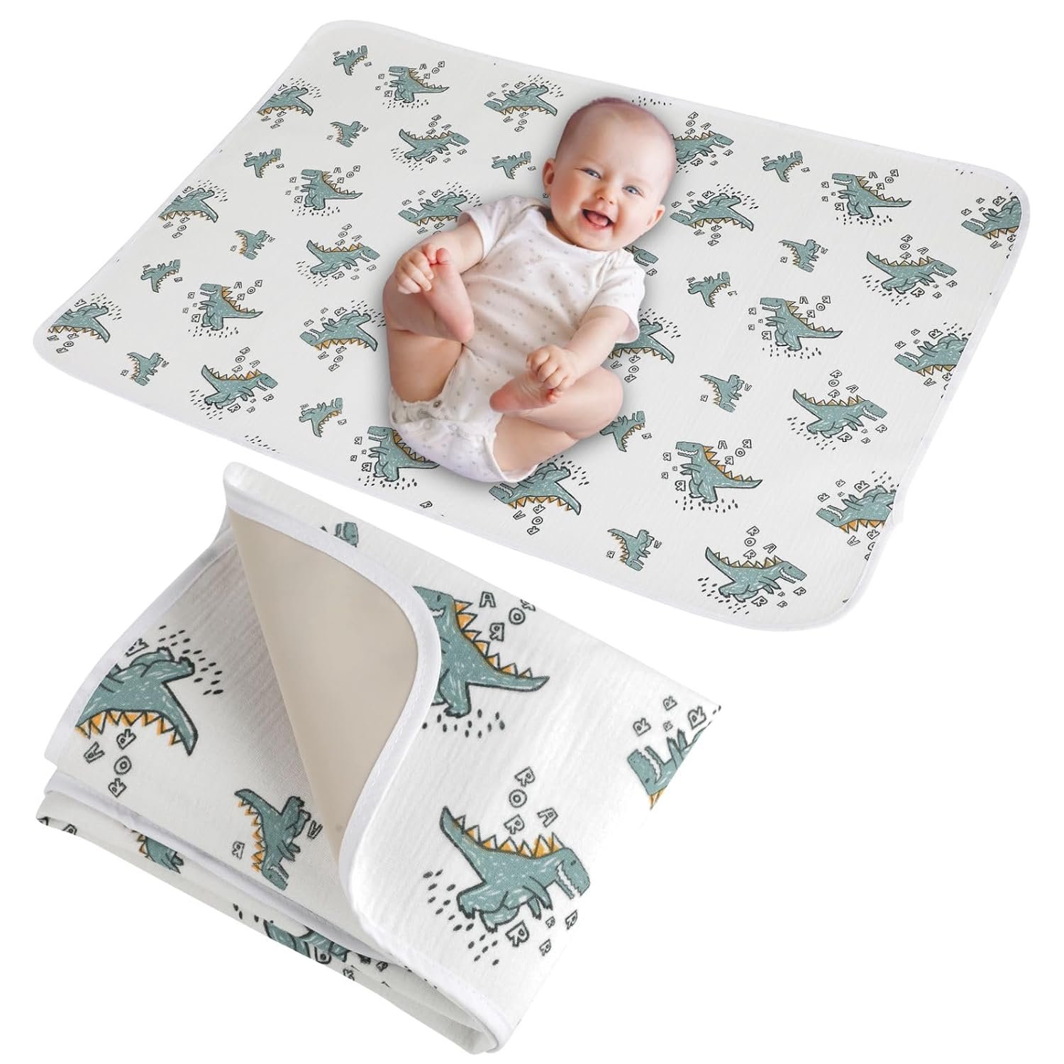 Baby Diaper Changing Pad,Large Waterproof Portable Changing Mat,19.7″x25.6″