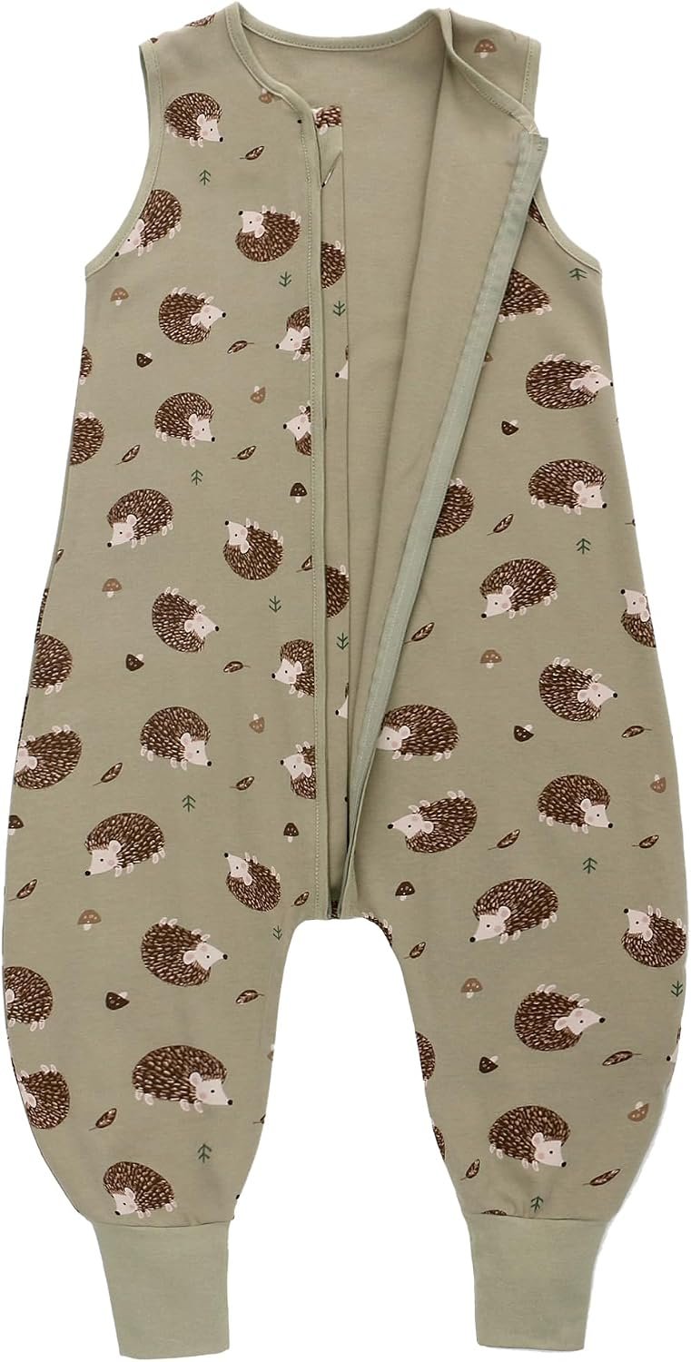 Miracle Baby Sleep Sack with Feet – 0.5 TOG 100% Breathable Cotton Wearable Blanket, Sleeveless Design Sleeping Bag for Baby