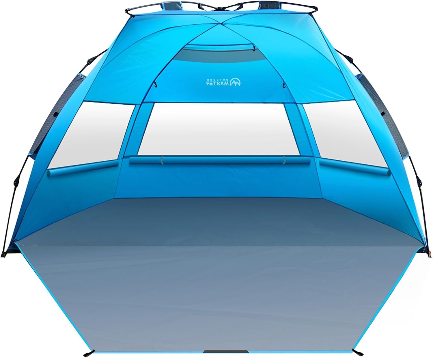OutdoorMaster Pop Up Beach Tent Sun Shelter for 3-4 Person with Sandbags