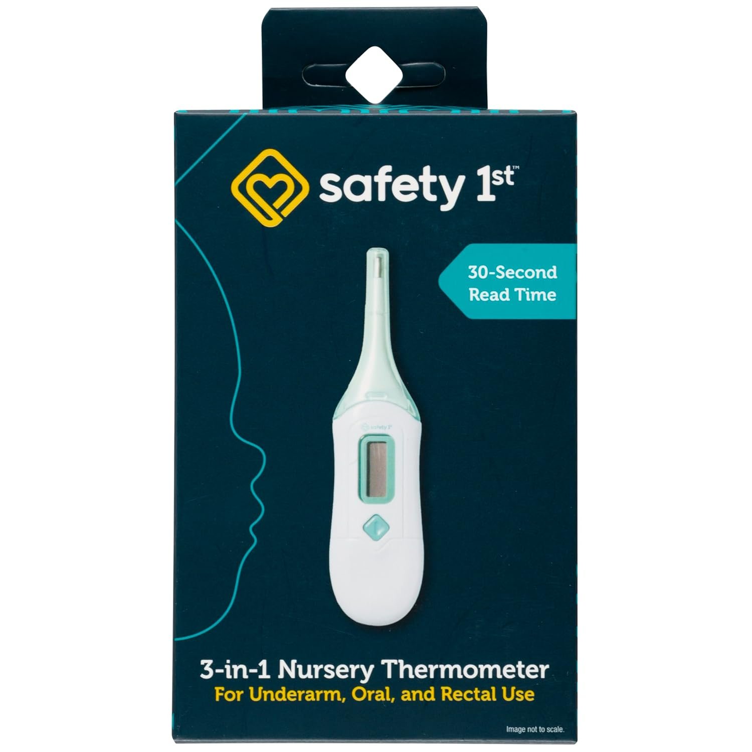 Safety 1st 3-in-1 Nursery Thermometer, Analog