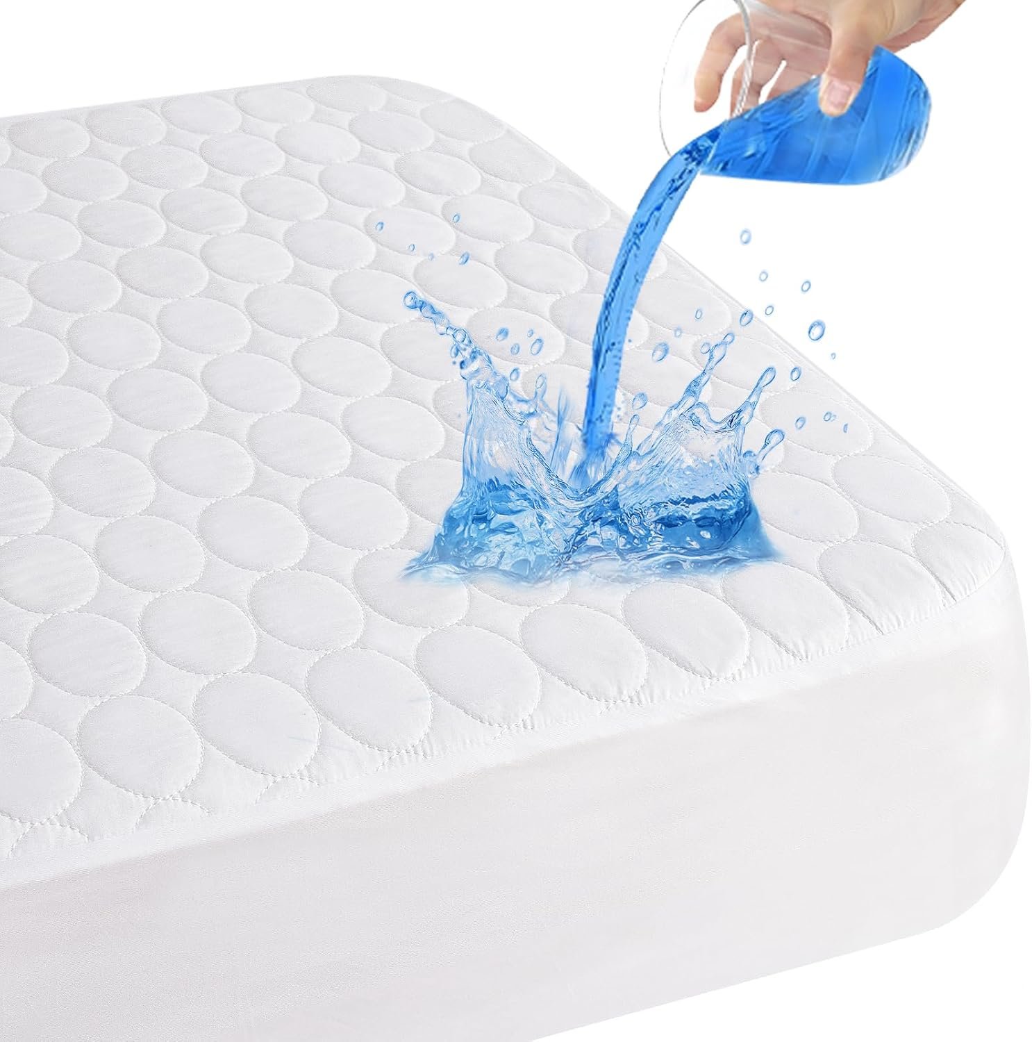 Crib Mattress Protector Waterproof Quilted Pad Cover 52”x28”