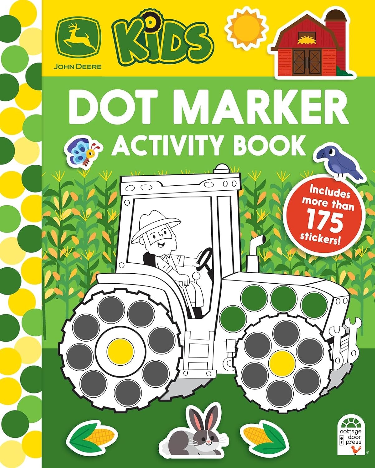 John Deere Kids Dot Marker Activity Coloring Book for Kids and Toddlers – Easy to Color Dot Art Includes More Than 175 Stickers
