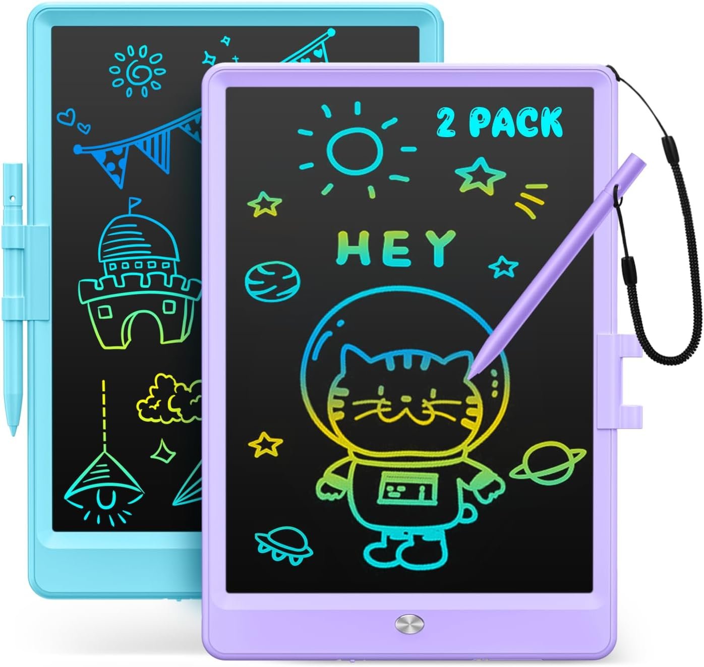 Kidopire LCD Writing Tablet, 2Pack Drawing Pad for Kids, Kid Doodle Board