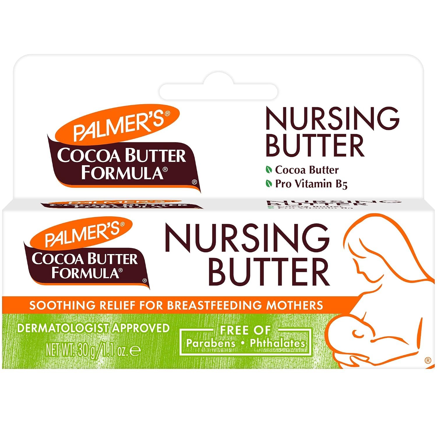 Palmer’s Cocoa Butter Formula Nursing Butter for Breastfeeding (1.1 Oz)