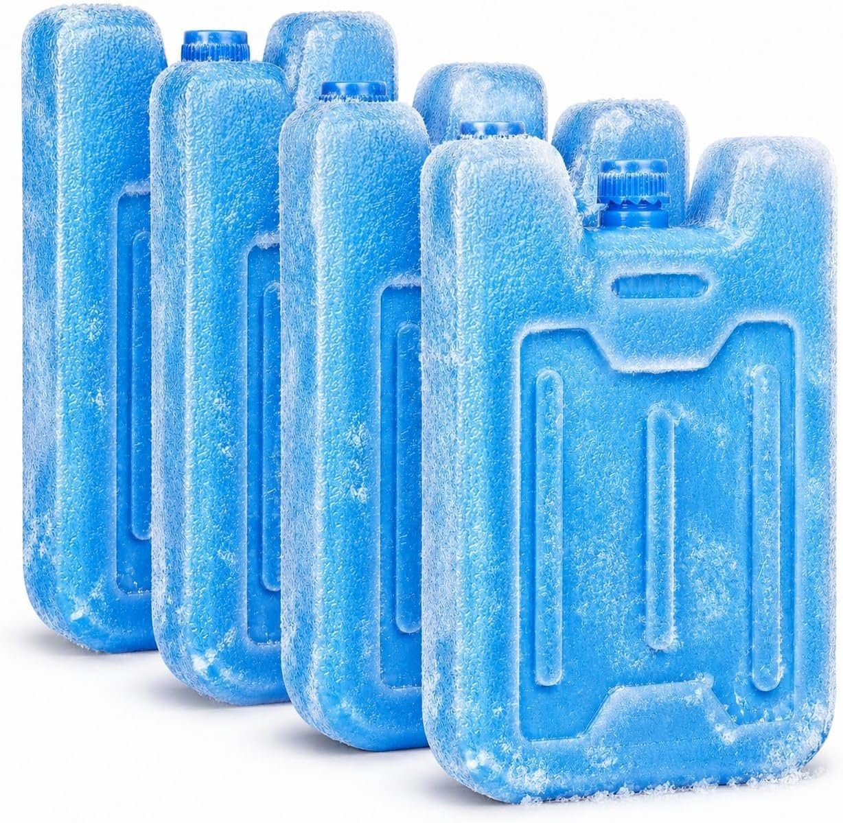 Bodaon 4 Pack Reusable Ice Packs for Lunch Box and Cooler Bag, Long Cold