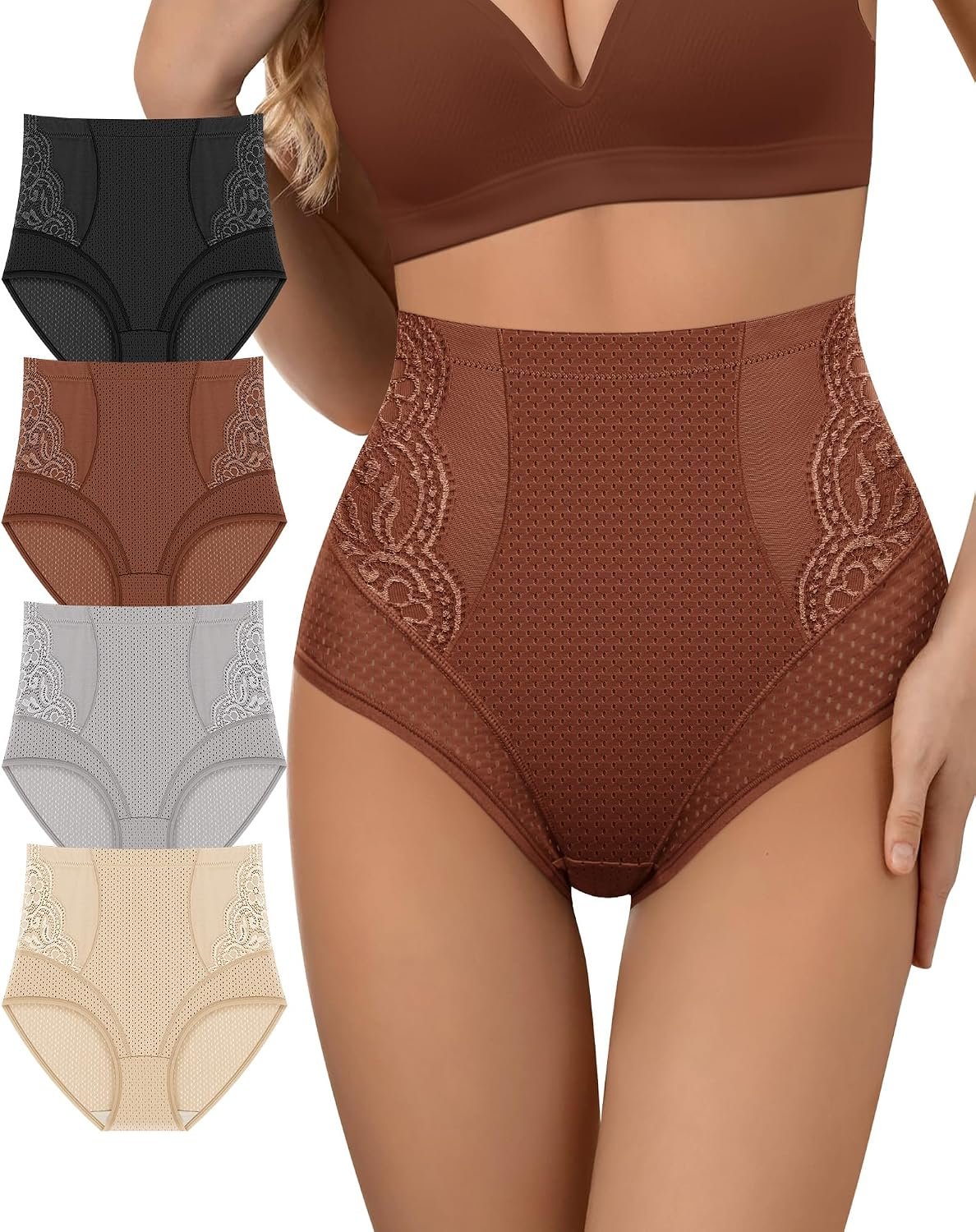 Women’s Underwear Pack High Waisted Compression Postpartum Panties
