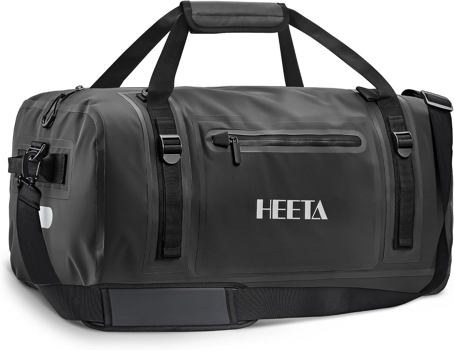 HEETA Waterproof Motorcycle Dry Bag Duffel Luggage Travel Bags, Black 50L