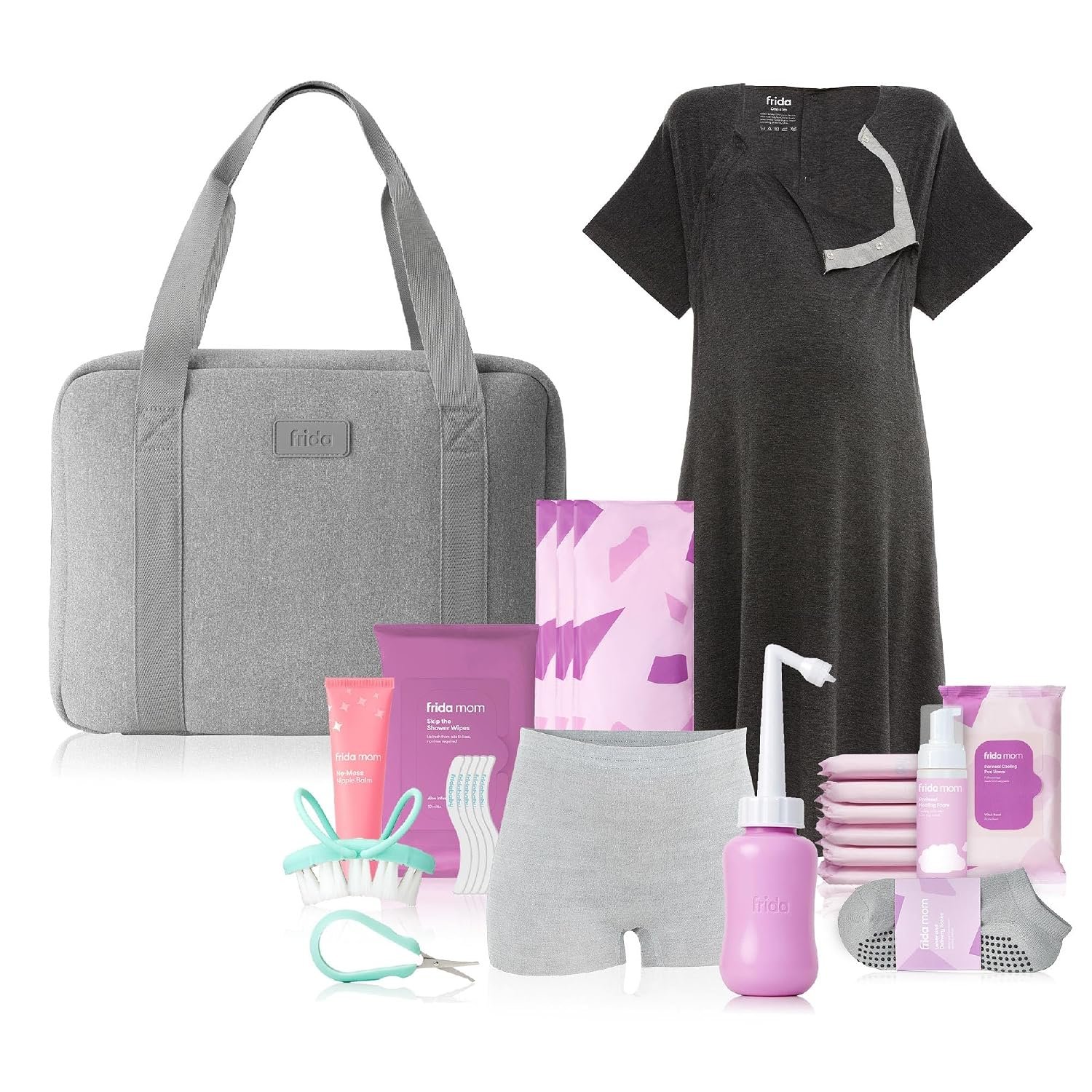 Frida Mom 30pc Pre-Packed Hospital & Diaper Bag Essentials Kit, Gift Set