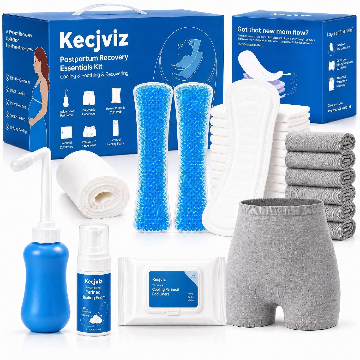 Postpartum Essentials Kit, Postpartum Recovery Kit for New mom