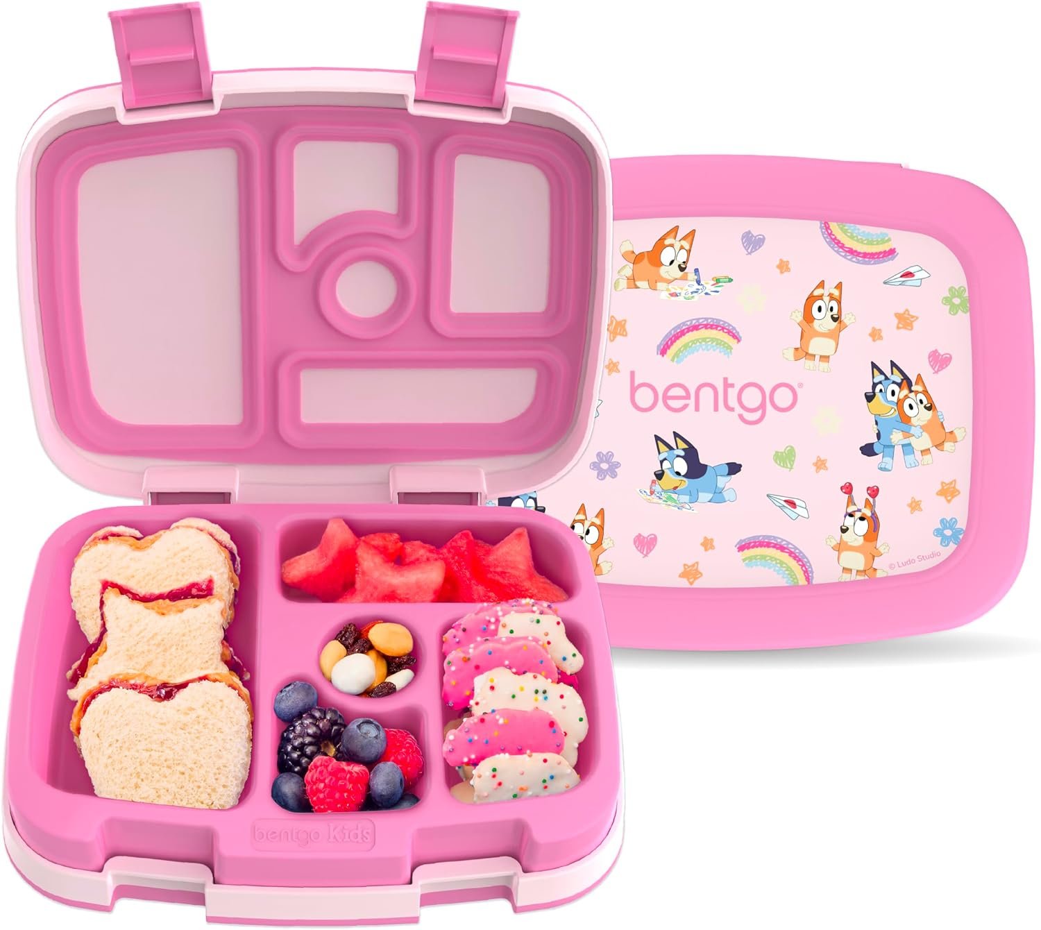 Bentgo + BLUEY Kids Leak-Proof, 5-Compartment Bento-Style Kids Lunch Box