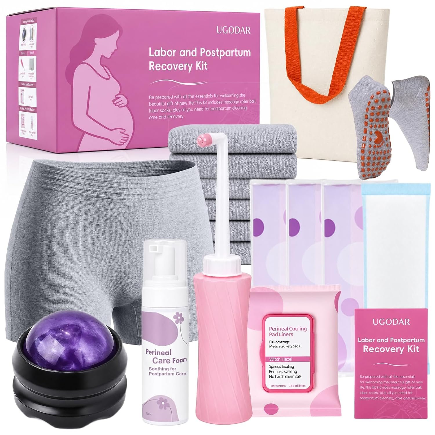 Postpartum Essentials Kit, Postpartum Kit, Recovery Kit for New Moms, 14pc