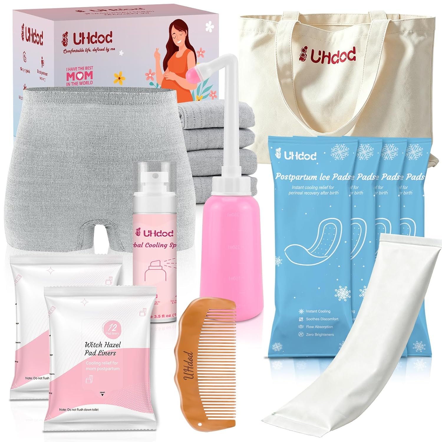 UHdod Postpartum Recovery Kit, Postpartum Care for New Mom Labor Delivery
